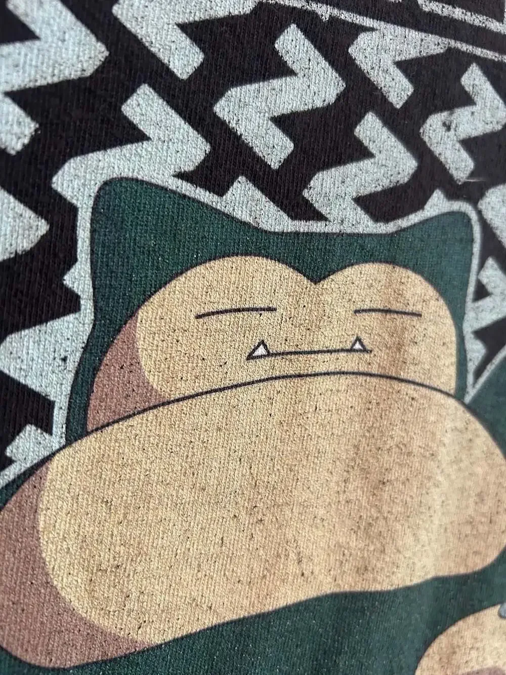 Pokemon Snorlax Black Short Sleeve Graphic T-Shirt